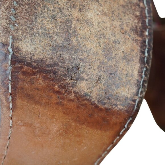 Winchester Brown Suede Leather Chelsea Cowboy Boots For Kids Sz 2 - Picture 6 of 6